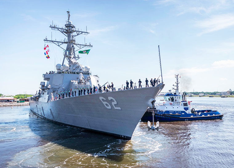 USS Fitzgerald En Route To San Diego ...